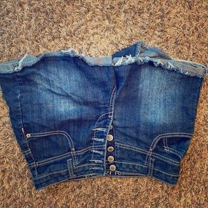 High wasted jean shorts